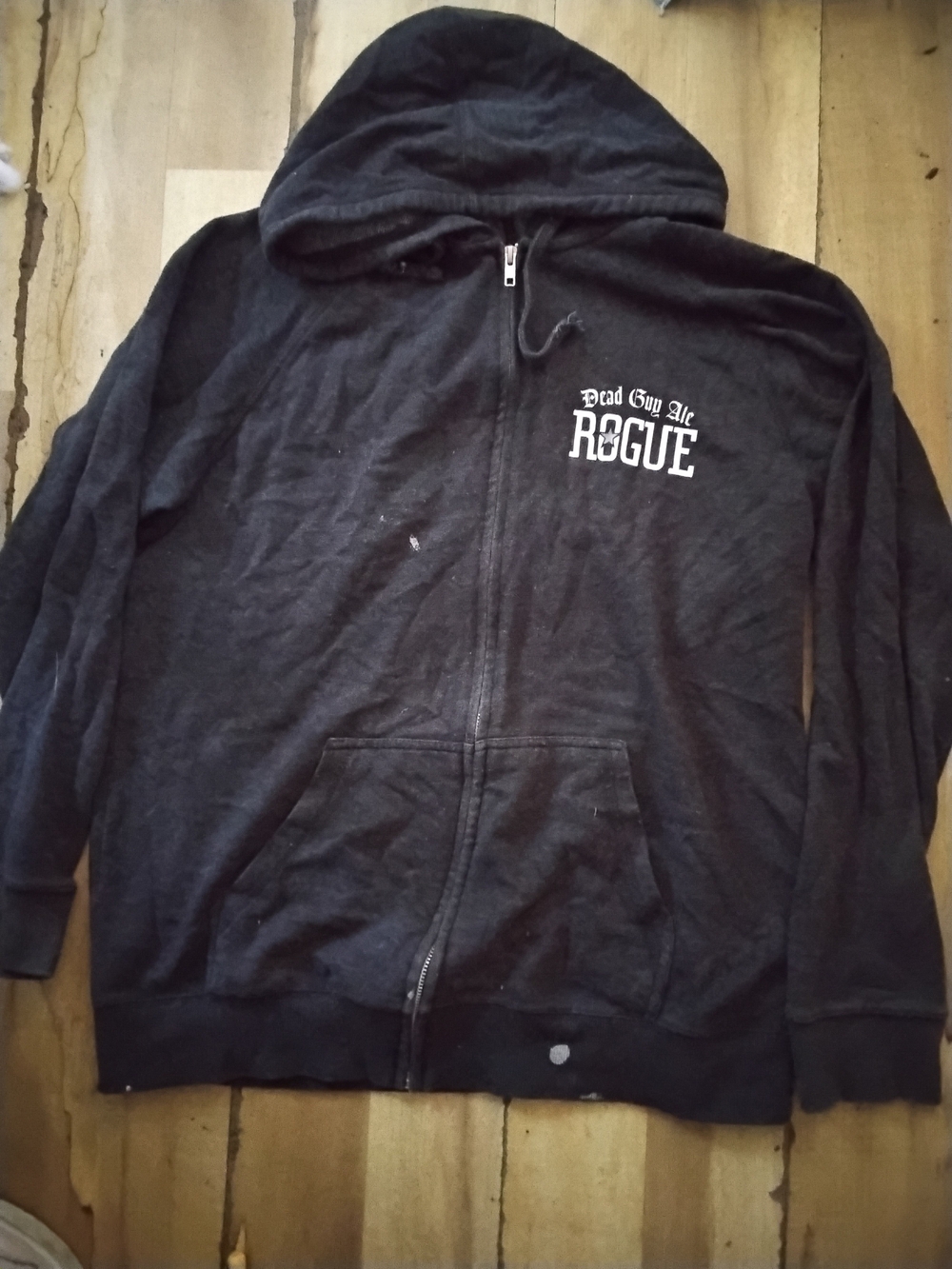 Rogue Dead Guy Ale Black Zip Hoodie